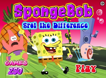 Флеш игра Губка Боб - найди отличия Флеш игра Губка Боб - найди отличия